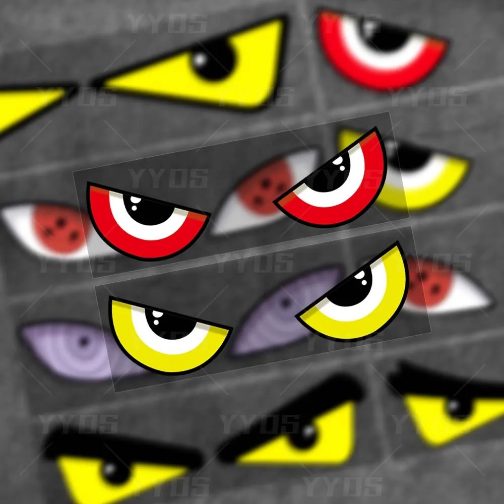 

Reflective Devil's Eye Motorcycle Sticker Decoration Car Rear Windshield Auto Headlight PVC Decal For BMW DUCATI VOGE HONDA