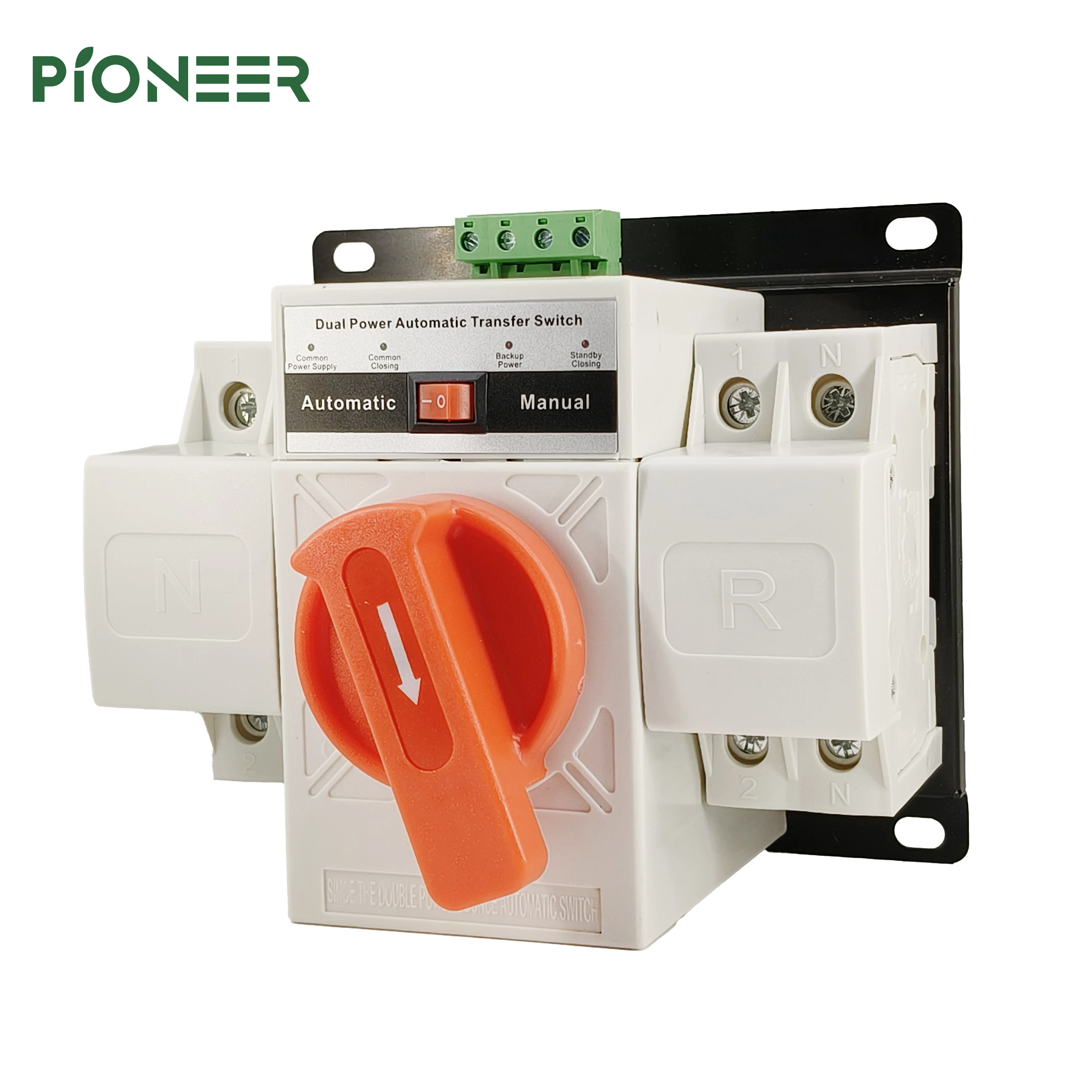 Single Phase 125A ATS Dual Power Automatic Transfer Electrical Selector Switches Din Rail CB Type