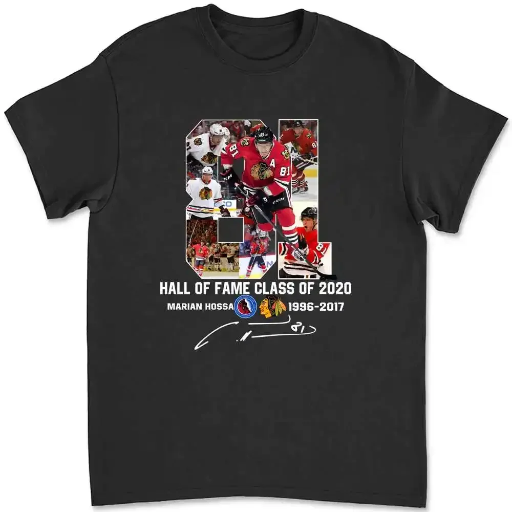 81 Hall Of Fame Class Of 2020 Marian Hossa T-shirt 5QGO