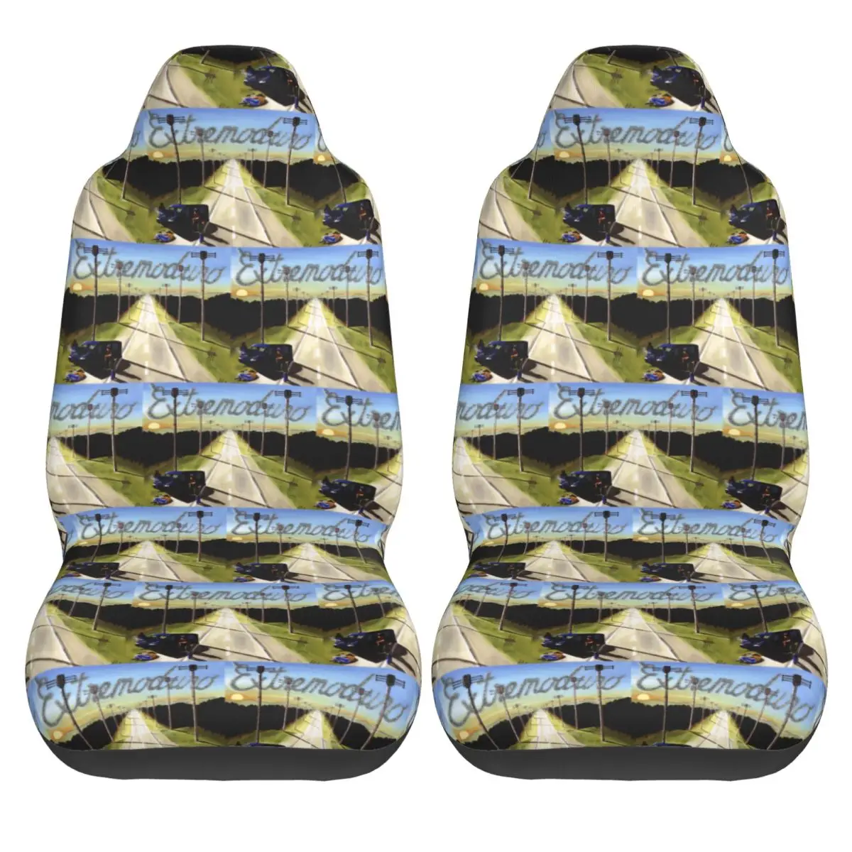 

Extremoduro Band Rock Spanish Car Seat Covers Summer Polyester Auto Seat Covers Protector Two Pieces Cool Cover