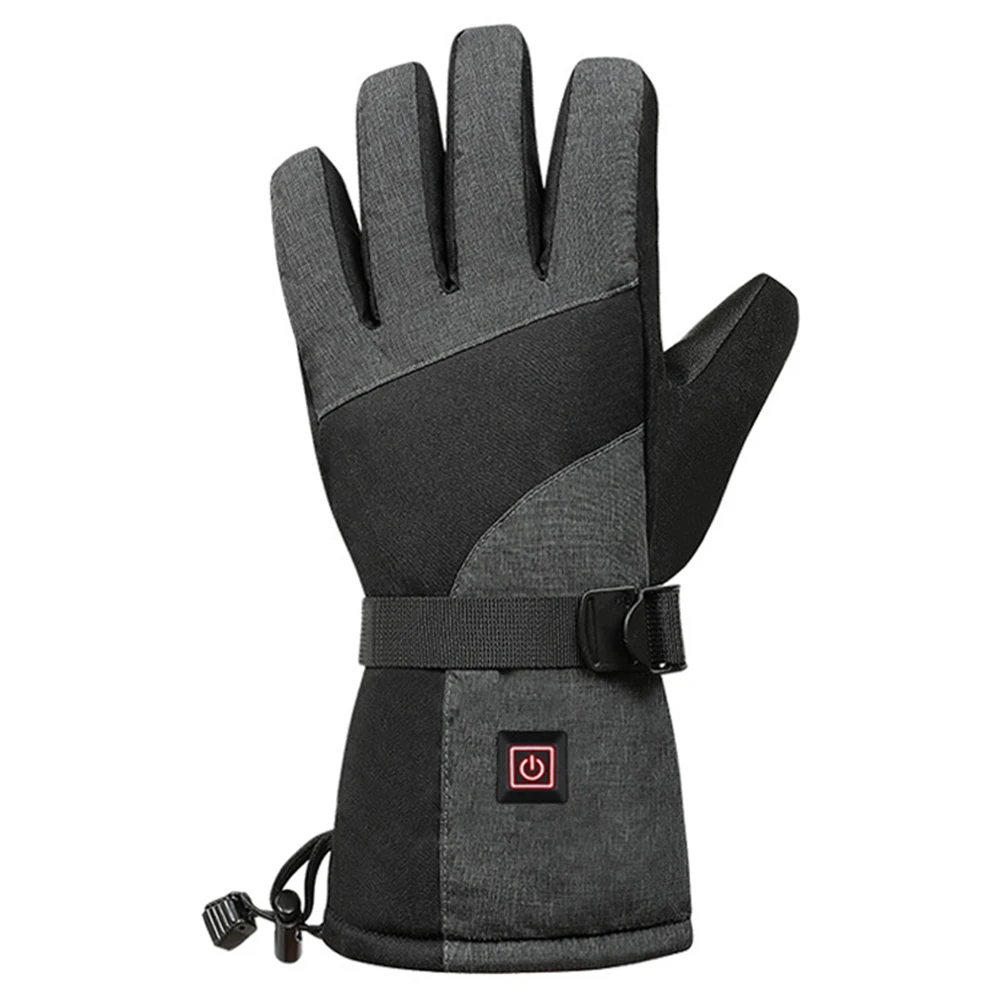 

Unisex Outdoor Cycling Gloves 3 Speed Temperature Graphene Ski Gloves Touchscreen Non-Slip Windproof for Climbing Hiking Cycling