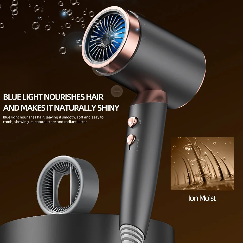 2000 Вт фен профессиональный вентилятор с отрицательными ионами для домашнего использования горячий и холодный фен салонный вентилятор диффузор насадка-концентратор