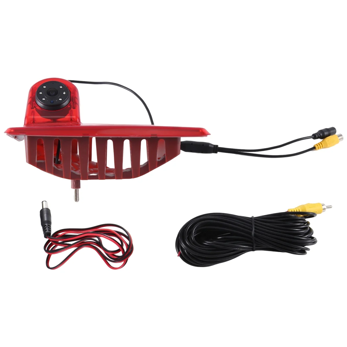 #52V Automotive Parts & Accessories,Car Brake Light Rear View Camera for OPEL Movano B + Nissan + Renault,Red & Black