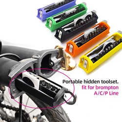 Bike Hidden Repair Tools Outfit For Brompton Magnet Frame Inner Storage Bag And Wrench Bike Mounting Repair Box 