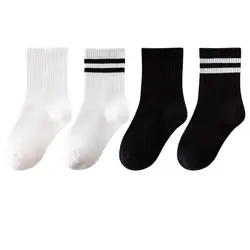 2-Youth Boys Girls Sports Ankle Socks Cushioned Athletic Basketball Socks Thick Outdoor Socks Running Soccer Football