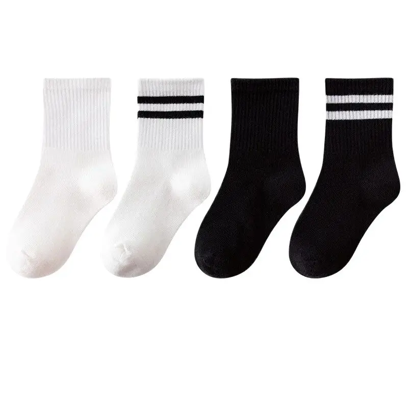 2-Youth Boys Girls Sports Ankle Socks Cushioned Athletic Basketball Socks Thick Outdoor Socks Running Soccer Football