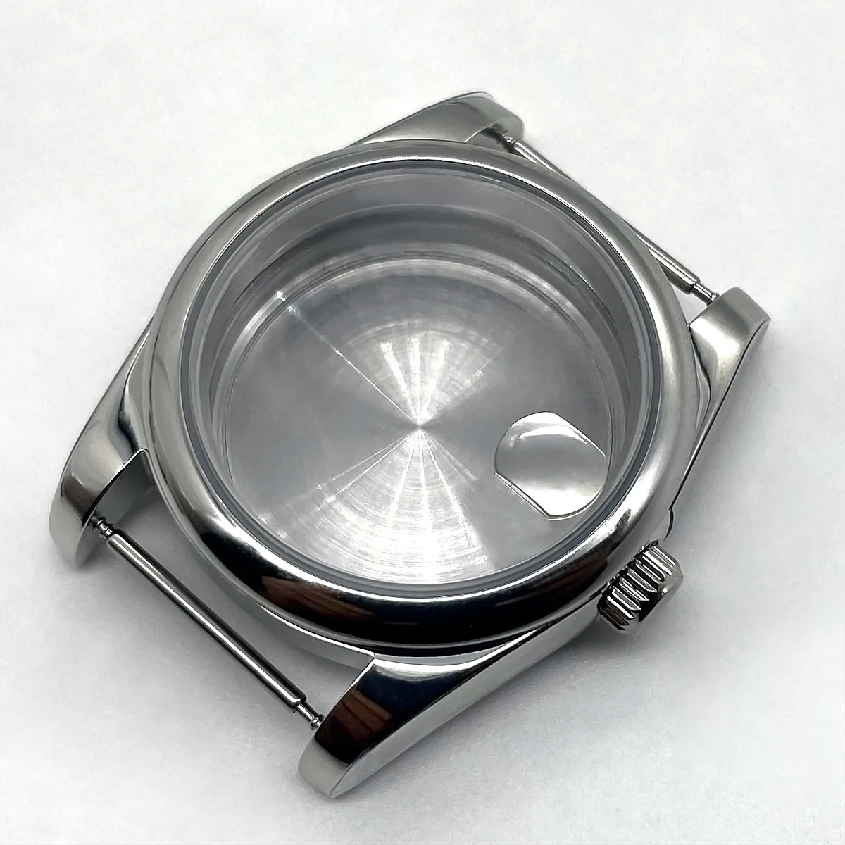 Neiton 36mm/39mm Silver Watch Case Watch Case 316L Stainless Steel For Seiko NH35 NH34 NH36 NH38 Miyota 8215 Movement image 5