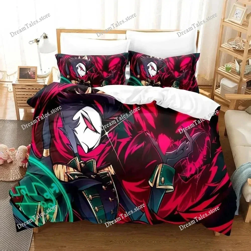 

3D Printed Anime Helluva Boss Bedding Set Boys Girls Twin Queen Size Duvet Cover Pillowcase Bed Kids Adult Home Textileextile