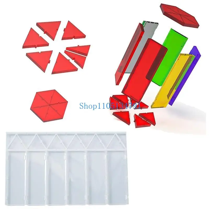 

98km Hexagonal Light Resin Molds Candles Storage Box Silicone Molds Decor