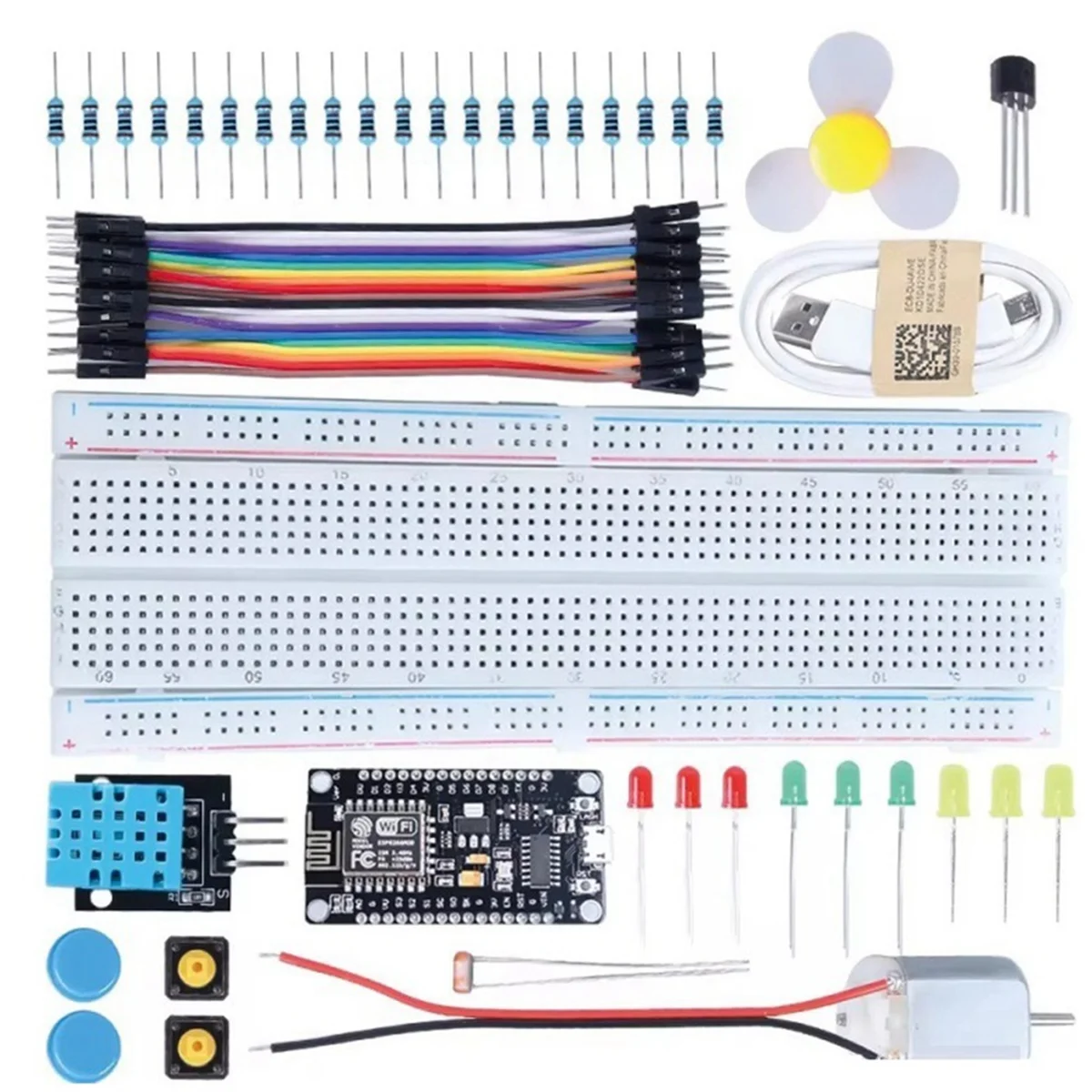 GOB-oESP8266 WiFi Starter Kit مجموعة برمجة مستشعر درجة الحرارة والرطوبة مجموعة التعلم للإلكترونية