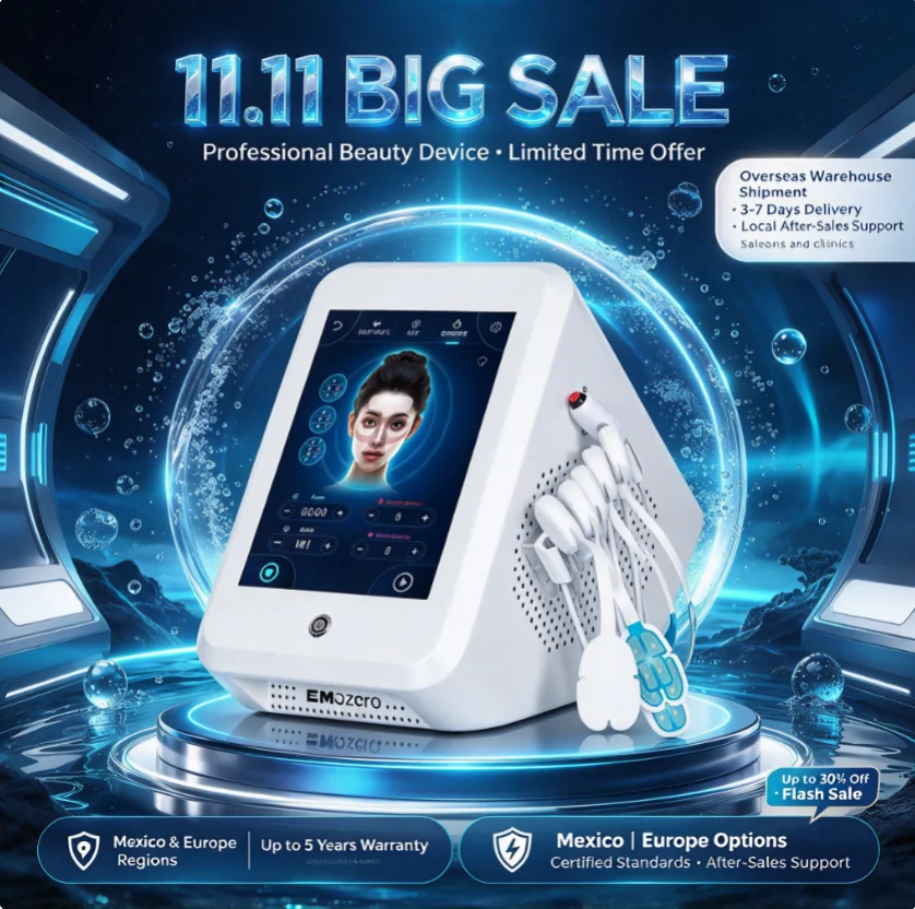 EMS RF Face Lifting Machine Professional Facial Beauty Device, Face Sculpting Wrinkle Removal & Skin Tightening Equipment