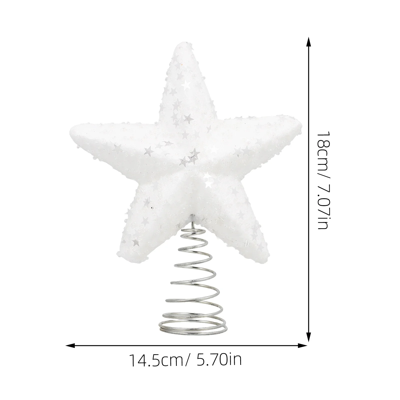 شجرة عيد الميلاد ستار توبر بريق سطح فريد رغوة مادة الحديد شجرة ستار الديكور ديكور المنزل حفلة عيد الميلاد الديكور