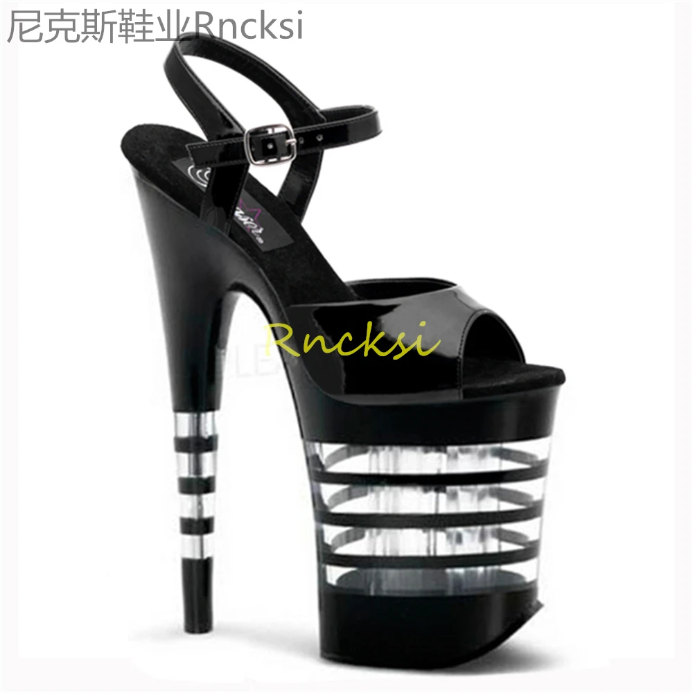 20cm High-heeled catwalk shoes, sexy waterproof platform, super high-heeled fashion banquet, thin high-heeled sandals