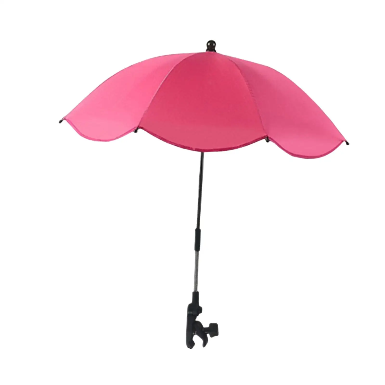 Clip on Umbrella for Stroller Parasol Compact Fixing Device Portable Fashion