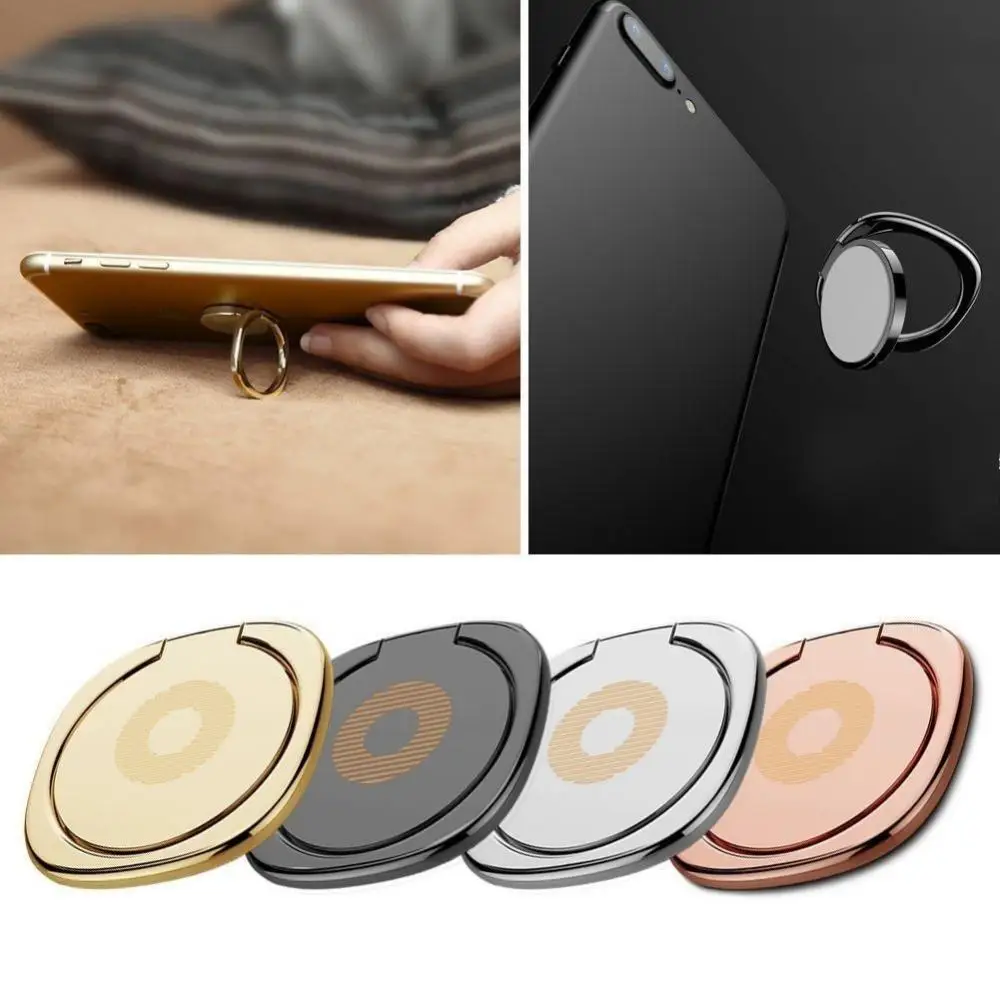 Ultrathin Finger Ring Phone Holder 360 Degree Rotation Mobile Phone Stand Holder Desk Bracket