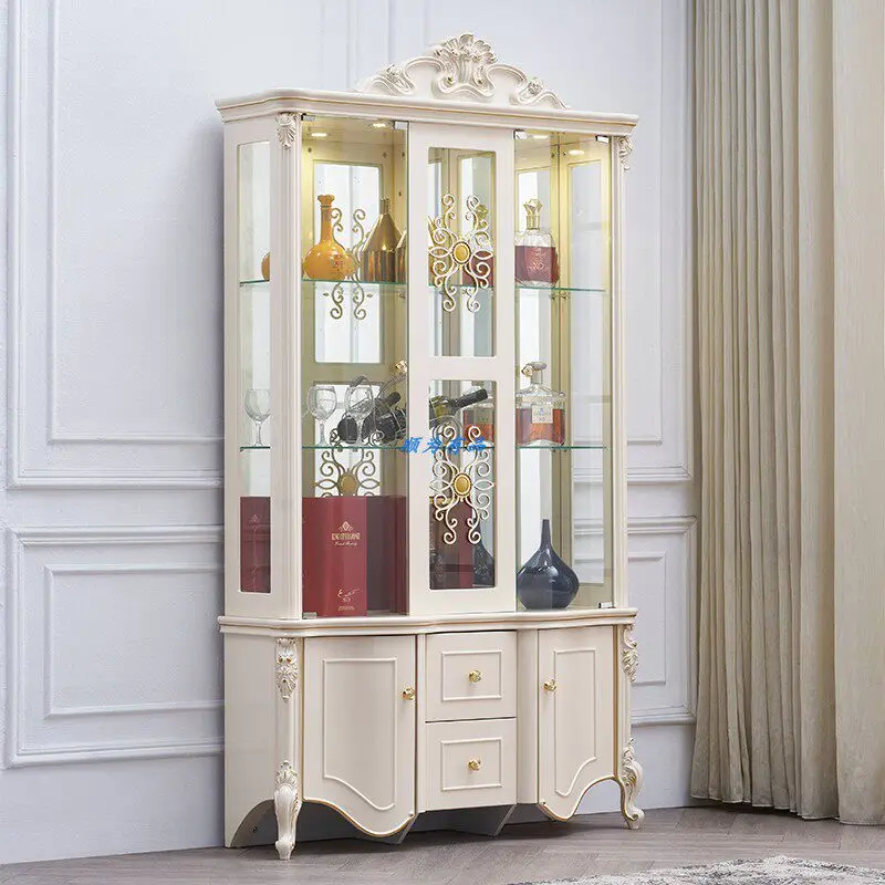 Mirror Wine Living Room Cabinets Storage Decor Wood Display Coffee Living Room Cabinets Closet Craft Gabinete Trendy Furniture