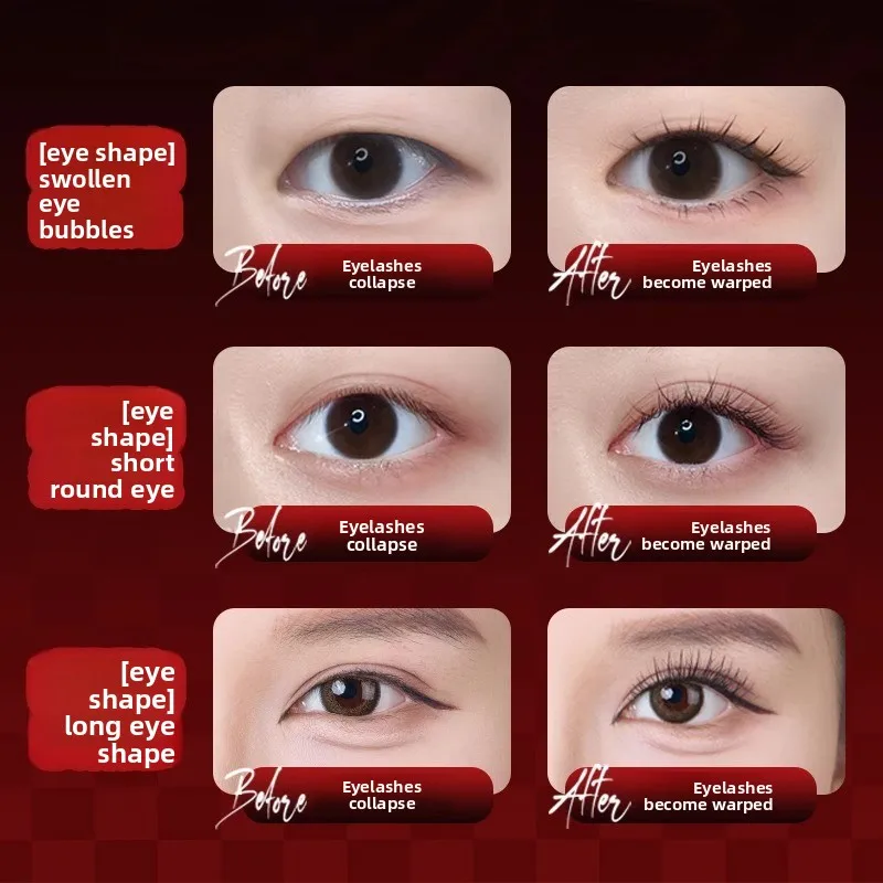LISHU Frameless Eyelash Curler with Comb Teeth, Wide Angle, Long Lasting Curl for Sunflower/Fanned-Out Effect