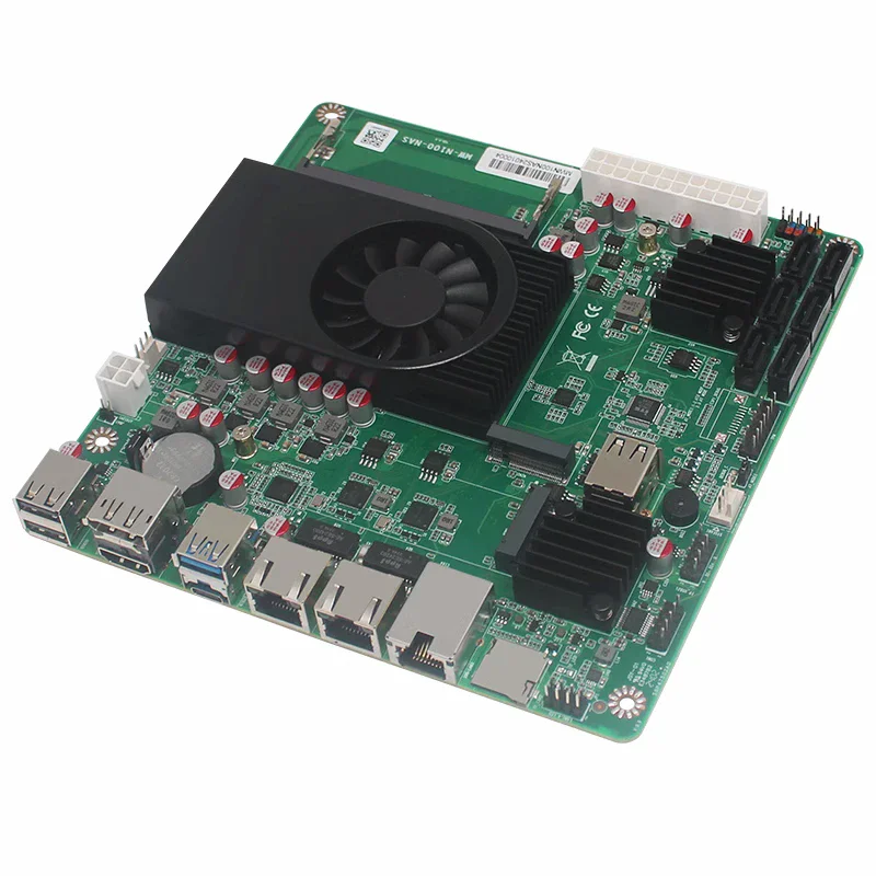 Imagem -04 - Placa-mãe para Nas Placa-mãe Soft Router Firewall Itx Mainboard Intel N100 i3 N305 6-bay 1*10g I226-v 2.5g Sata3.0 Nvme Ddr5 4800mhz