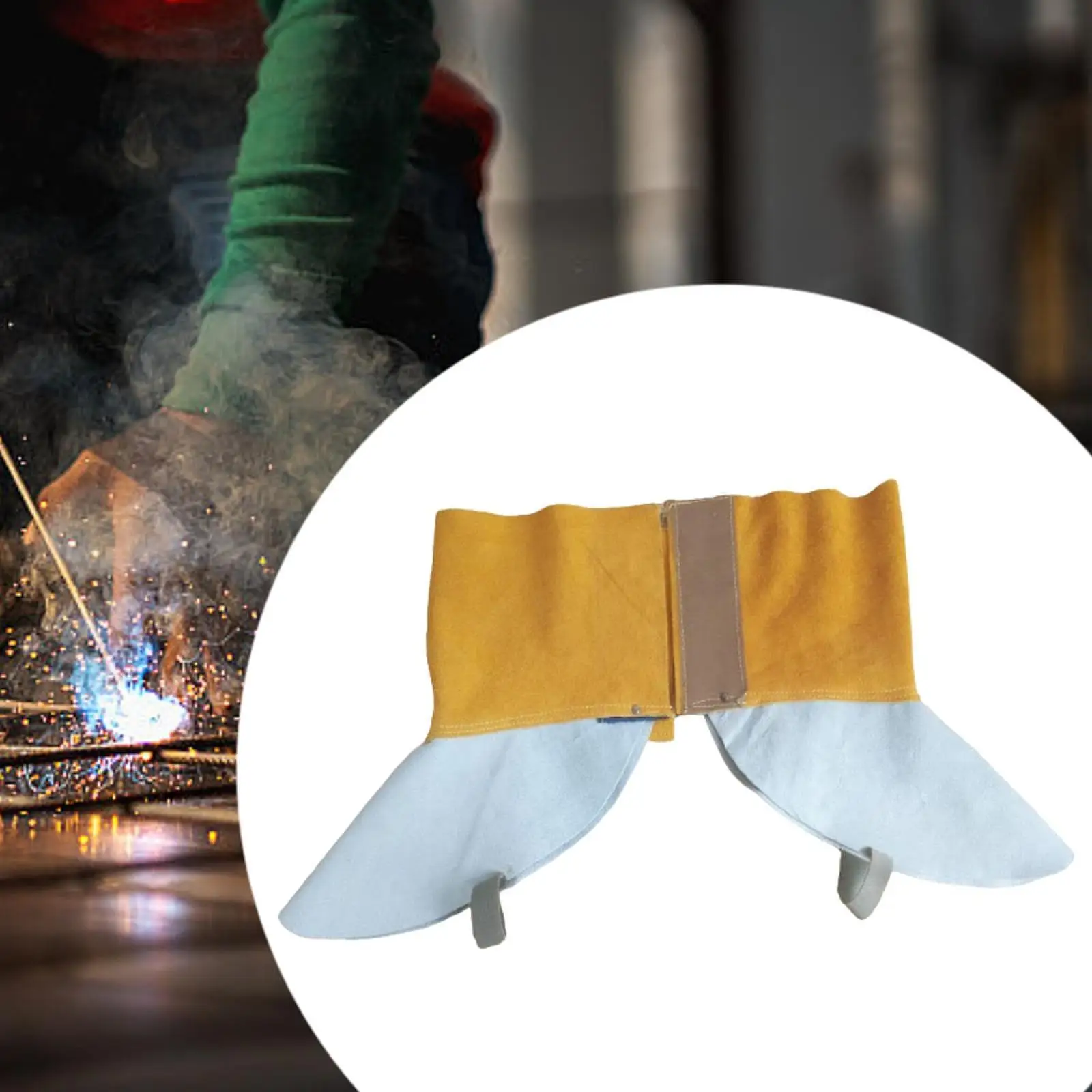 

Leather Welding Spats Flame Resistant Professional Welding Boot Covers for Construction Workers Workshop Workers Welding Workers