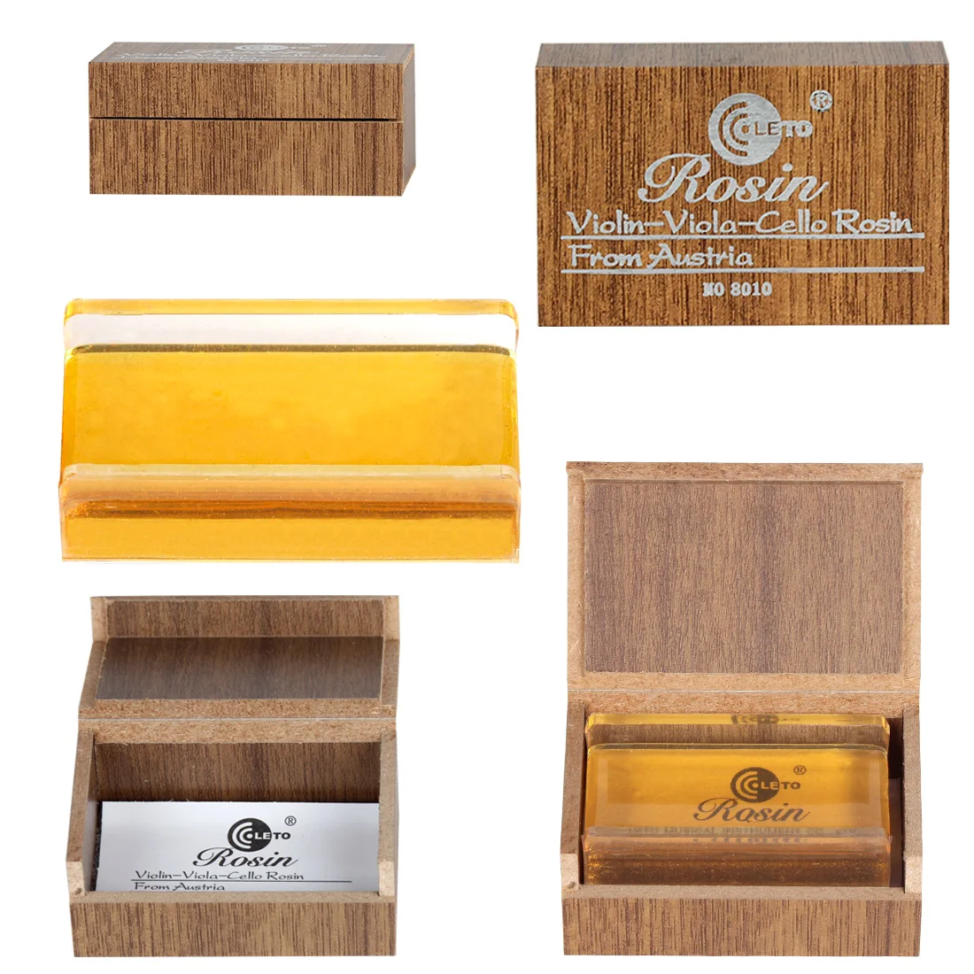 Violin Resin Rosin LETO 8010 Viola Cello Rosin Erhu Bow Strings Black Violin Bows Pine Resin Colophony Improve The Sensitivity