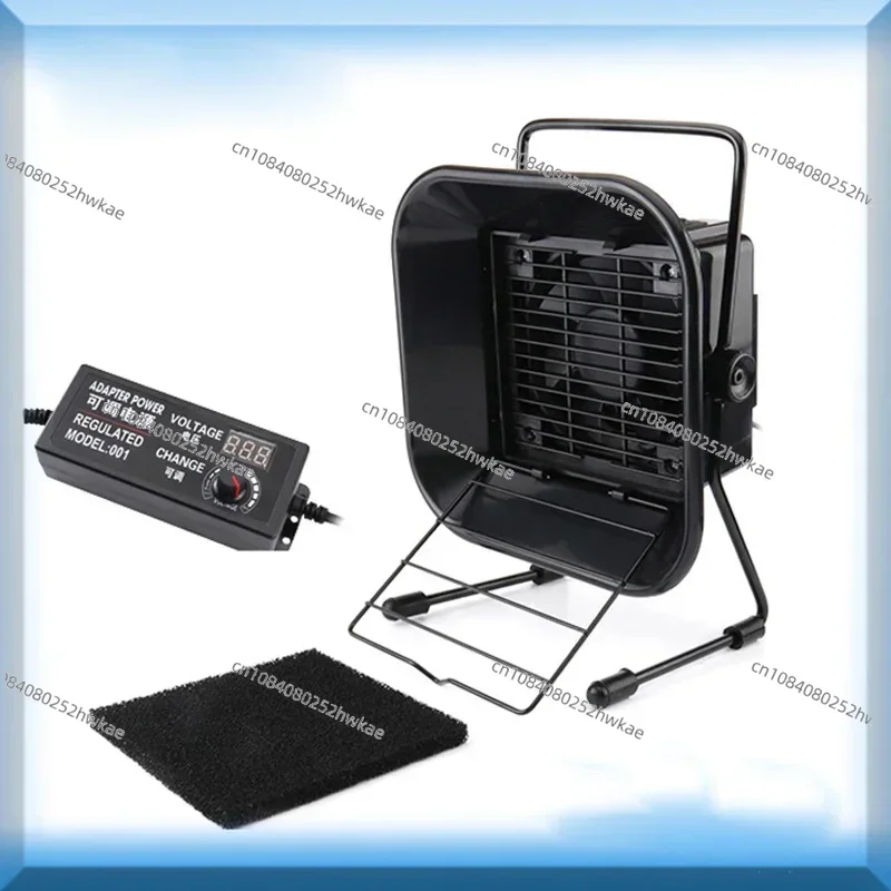 60W Adjustable Speed Solder Smoke Absorber, ESD Fume Extractor - 2M Pipe For Exhaust Ventilation