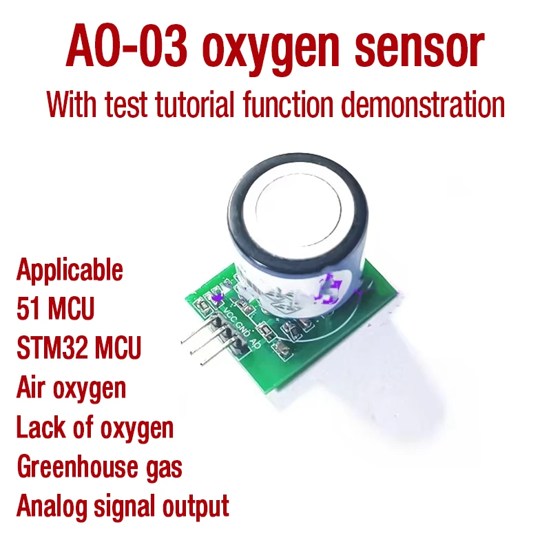 sensor de oxigenio 51 microcontrolador stc89c52 stm32 sinal de saida de tensao analogica ao03 01