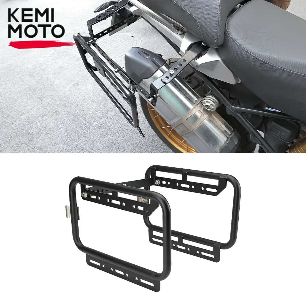

For BMW R1250GS For Honda Most Lower Exhaust Moto Models Side Box Mounting Rack Motorcycle Rear Box Bracket For Kawasaki Parts