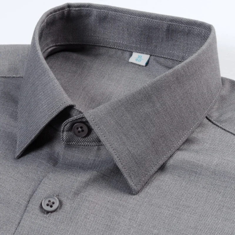10XL Casual Modal Wool Blend Men's Shirt Long Sleeve Anti-Wrinkle No-Iron Spring Autumn Business Casual Comfortable Breathable