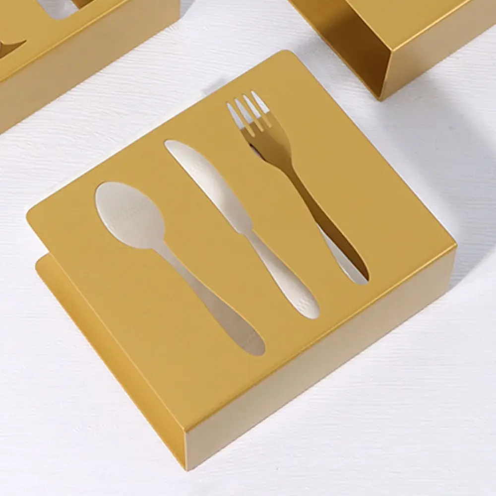 

Stainless Steel Napkin Storage Shelf Heavy Duty Rustproof Napkin Storage Rack Decorative Sturdy Tissue Dispenser
