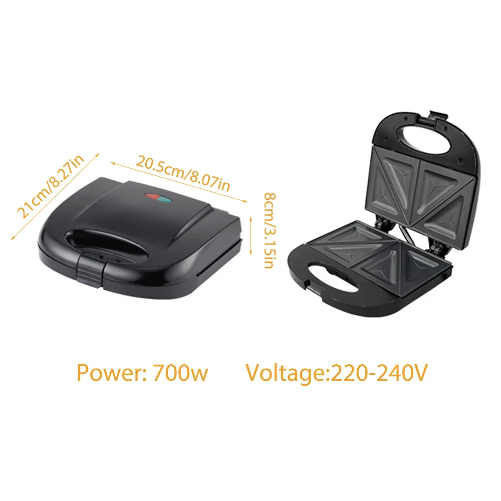 ماكينة صنع الوافل الكهربائية الاحترافية أدوات المطبخ للطبخ متعددة الوظائف ماكينة فطائر الإفطار مقلاة حديدية غير لاصقة