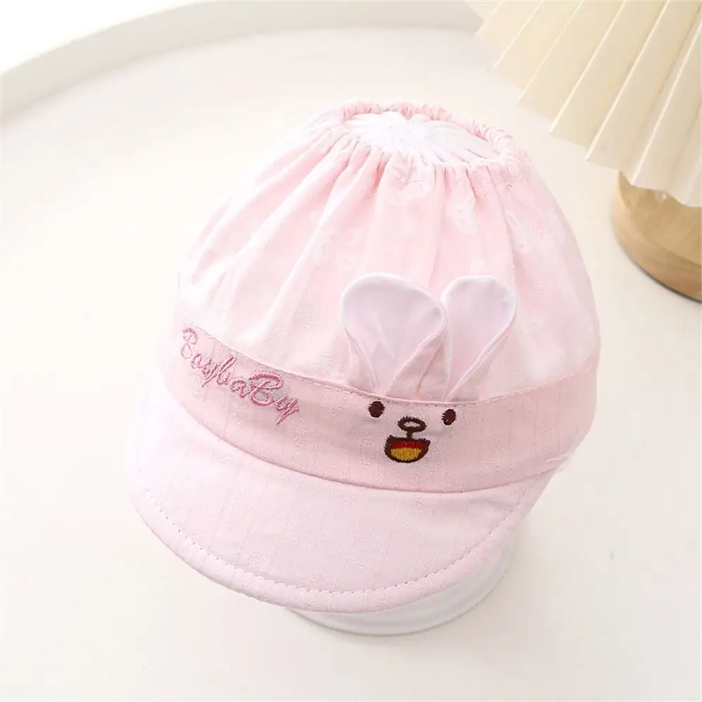 Gorra de béisbol informal con protección UV para bebé, gorro fino y transpirable con dibujos animados, de algodón suave, para exteriores