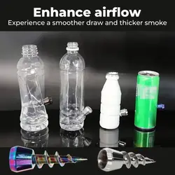 Metal Screw-Shaped tool 23 mm Metal Screw Shape Waterpipe Head Spiral Water Smoke Metal Cannon Head Fittings