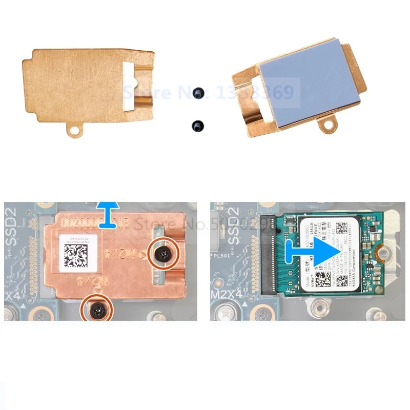 X8MY9 FJ75H 26X1Y Voor Dell G15 5510 G15 5515 5511 Laptops M.2 Nvme 2230 2280 Ssd Harde Schijf Upgrade Montage beugel Heatsink