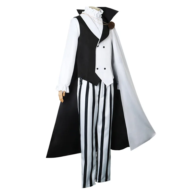 Nikolai Gogol Cosplay Costume Anime Bungee Stray Dog Season 4 Angel Men's Clothing Decline Halloween Party Coat Cloak Uniform