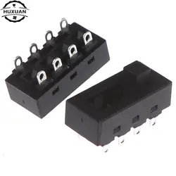 2 Pcs/lot Black 12A 250V 3 Position 8 Pin Toggle Slide Switches LQ-103H Hair Dryer Switches