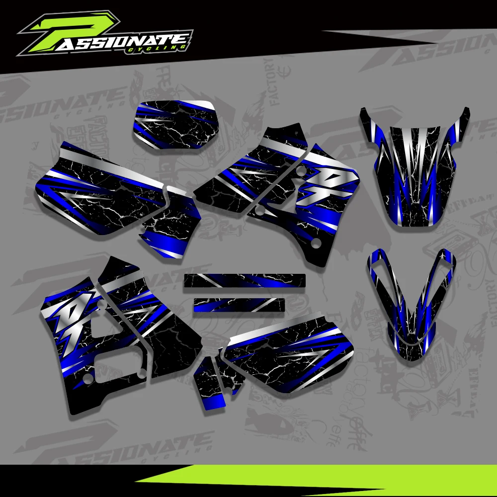 AliExpress NONE Motorcycle Stickers Fairing Graphics Background Decals Kit For YAMAHA DT125R DT200R 1989-2004  Customize Dirt Bike Decoration