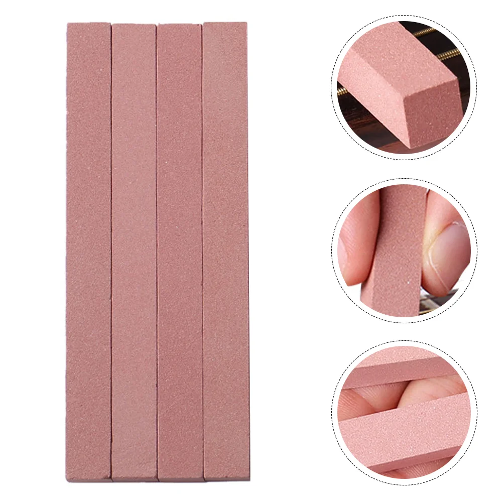 

4 Pcs Wet Wipes Guitar Sharpening Tool Care Accessory Maintenance Stringed Instrument Brown