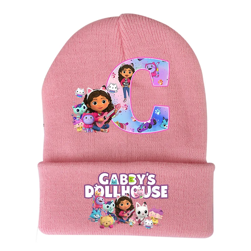 Gabby Dollhouse Knitted Cap Headgear Anime Figure Winter Woolen Hat Cartoon Skullies Beanies Boys Girls Bonnet Birthday Gifts