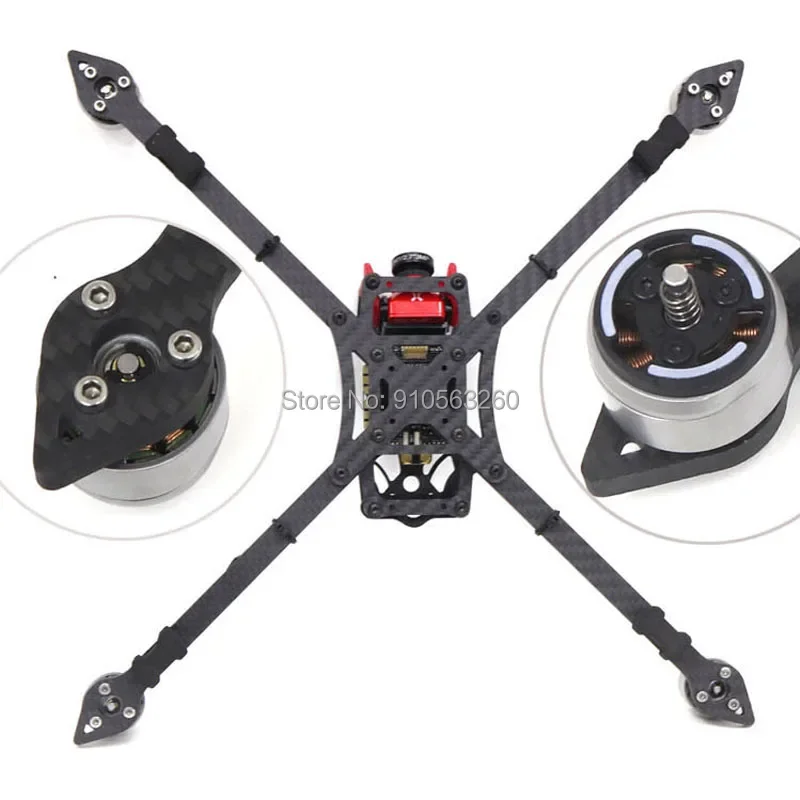 FPV 77# X328 328 328mm Full Carbon Fiber FPV Racing Quadcopter Frame Kit with 5mm arm Support 8 inch Propeller