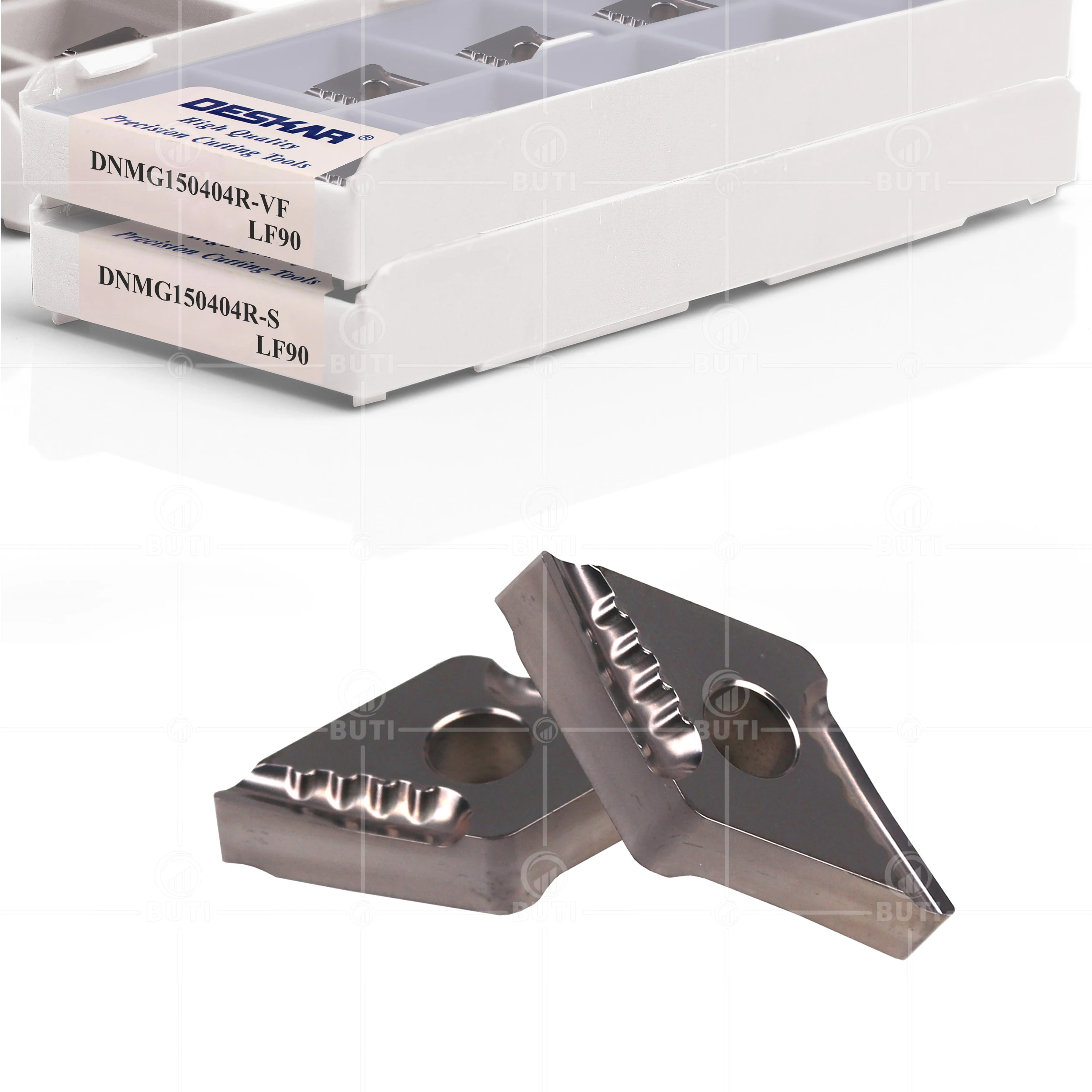 Imagem -03 - Deskar-cnc Cortador de Torno Lâmina Interna de Carboneto Cermet 100 Original Dnmg150404 08-mt Dnmg150408 04r L-vf Dnmg150404 08r L-s Lf90