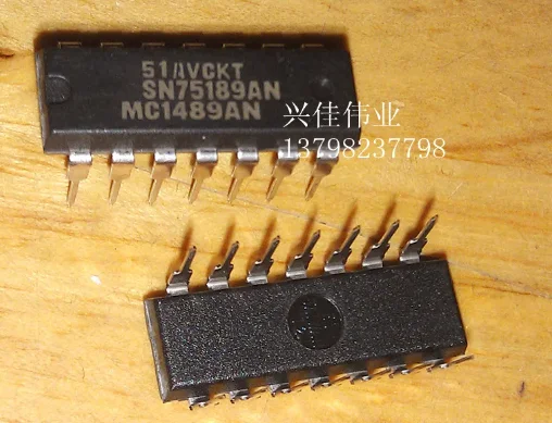 

10PCS New original authentic SN75189AN SN75189 DIP-14 Quad line driver chip