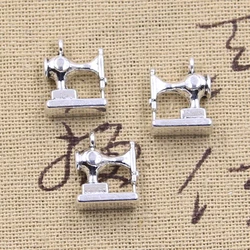 12pcs Charms Sewing Machine 15x12mm Antique,Zinc Alloy Pendant fit,Vintage Tibetan Bronze Silver Color DIY For Bracelet Necklace