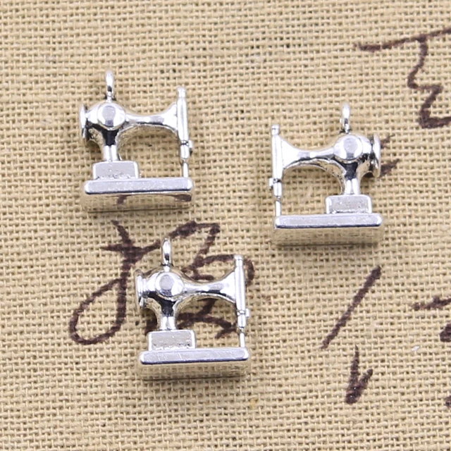 12szt Charms maszyna do szycia 15x12mm antyczne, stop cynkowy wisiorek fit,Vintage tybetański brąz srebrny kolorowe do DIY dla bransoletka naszyjnik