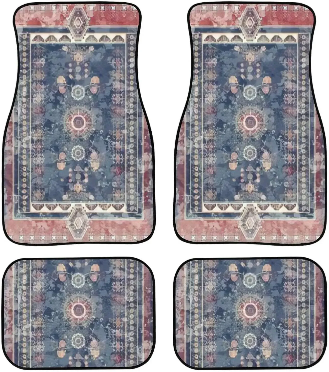 Car Floor Mats Colorful Aged Ornamental Design for Rug Carpet Tapestry Shawl Carpet Floor Mats for Cars