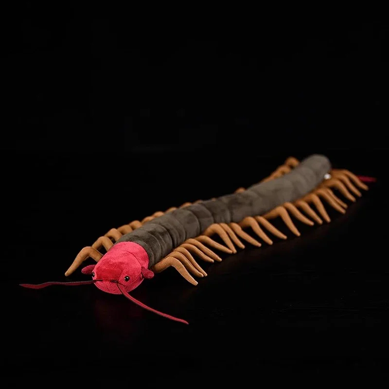 Soft Centipede Plush Toy Scolopendra Hero Peluche Lifelike Desert Millipede Stuffed Animal for Kids And Collectors