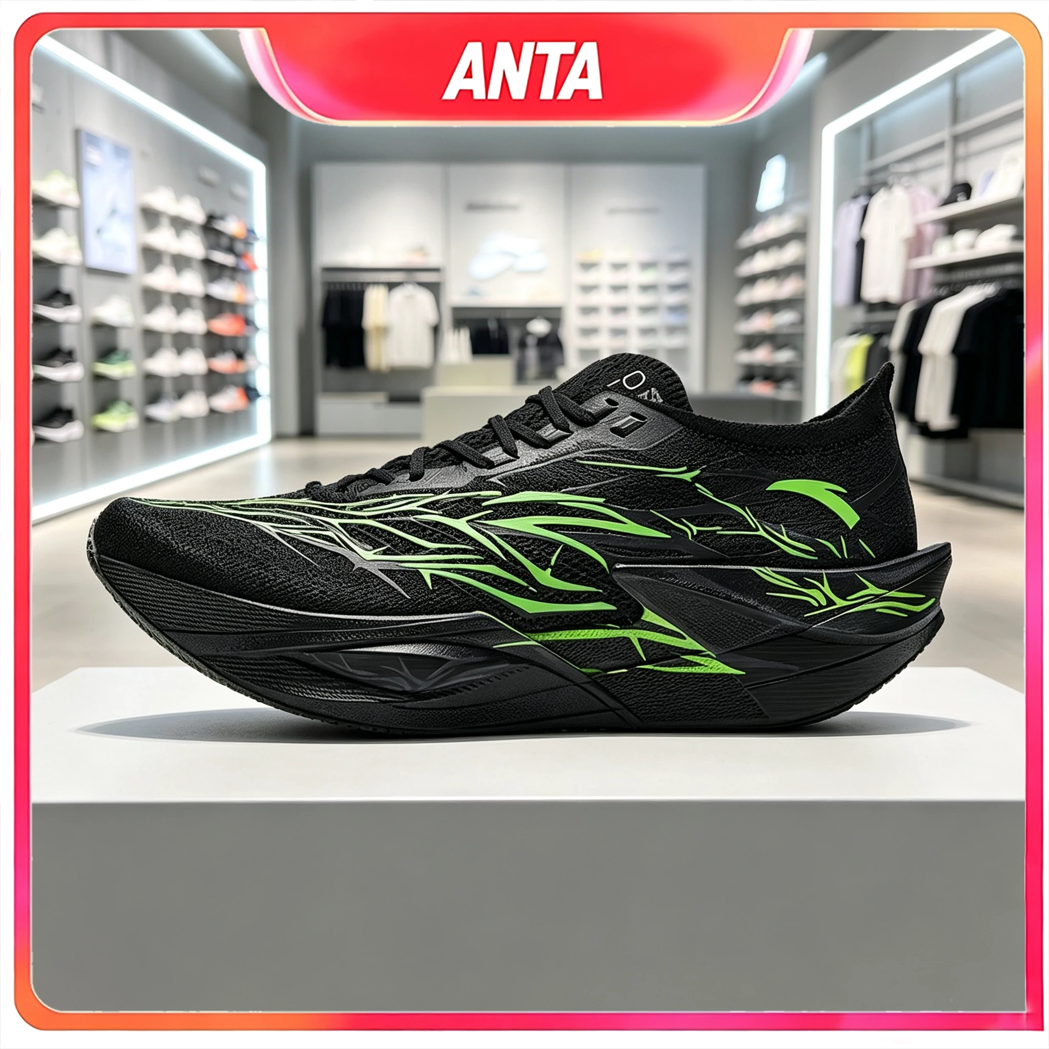 Anta C202 6 Pro Heartbeat Bekele Same Style Professional Marathon Carbon Plate Men Running Shoes