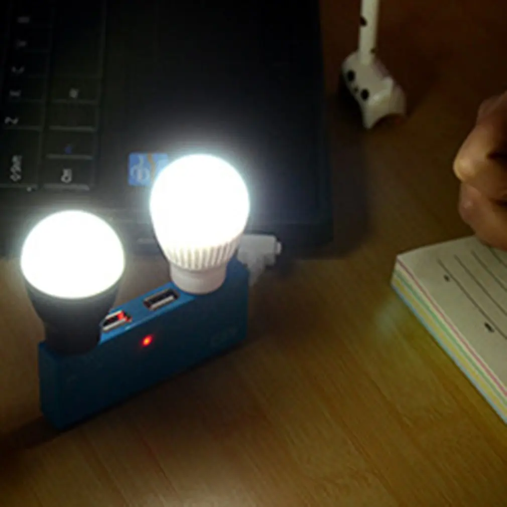 휴대용 다기능 미니 LED 소형 USB 전구, 야외 비상 조명, 에너지 절약 하이라이트 램프, 3W