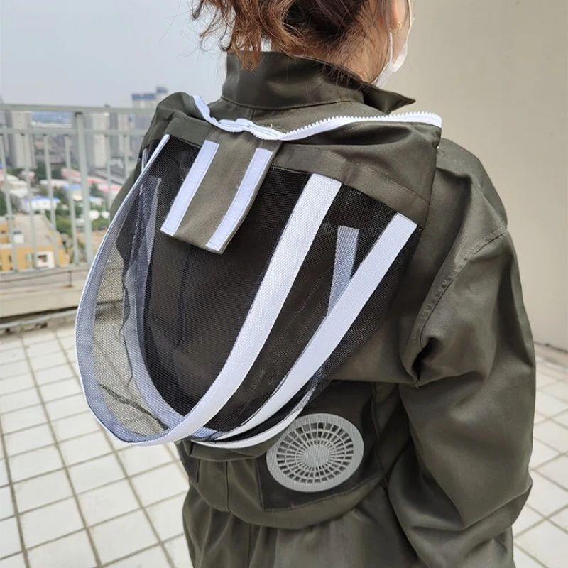 

Костюм для пчеловодства с веером, коричневый устойчивый к грязи, комбинезон для пчеловода, одежда, инструменты для пчеловодства, костюм для пчеловодства