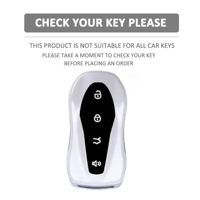 4 Button Silicone Car Fob Key Cover Case Protector for Geely Boyue PRO Azkarra FY11 Atlas Pro New Emgrand GS X6 SUV EC7 Keychain