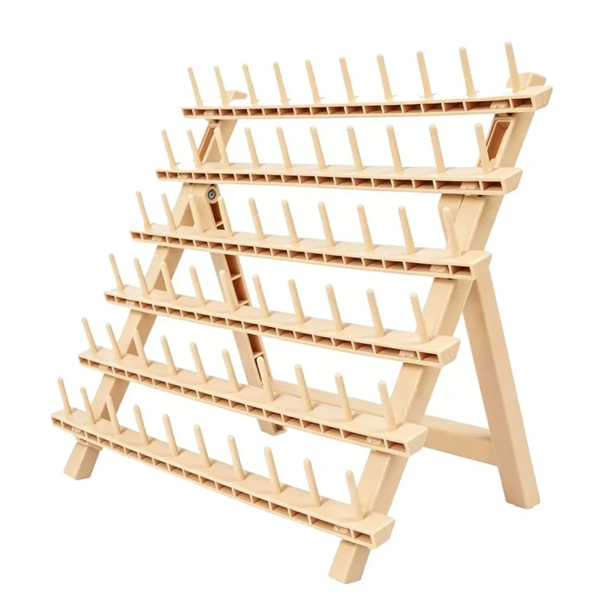 [NEW] Braiding Hair Rack with 60 Pegs Standing Versatile Extension Hair Holder with 60 Spools,Ergonomic Braid Stand